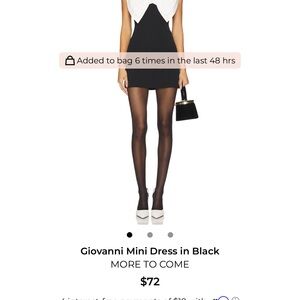 VANNI Elegant Black and White Mini Dress